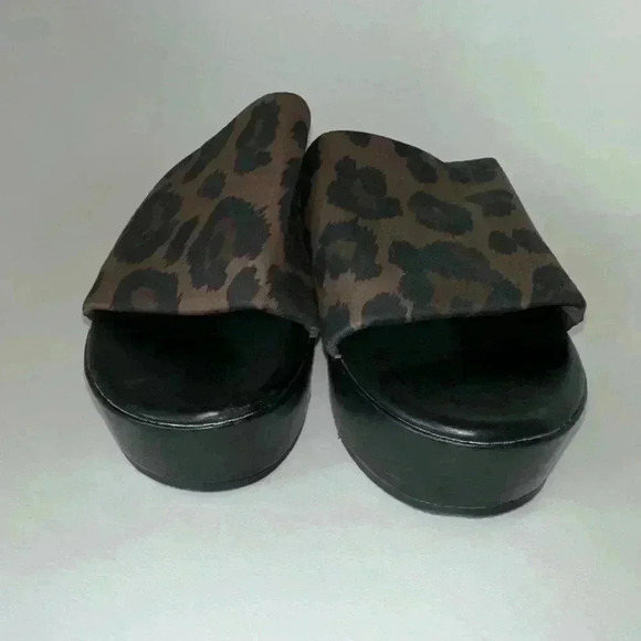 90s Platty Crazy Train Leopard Platform Sandals Size 10 Brown / Women’s - Picture 4 of 10